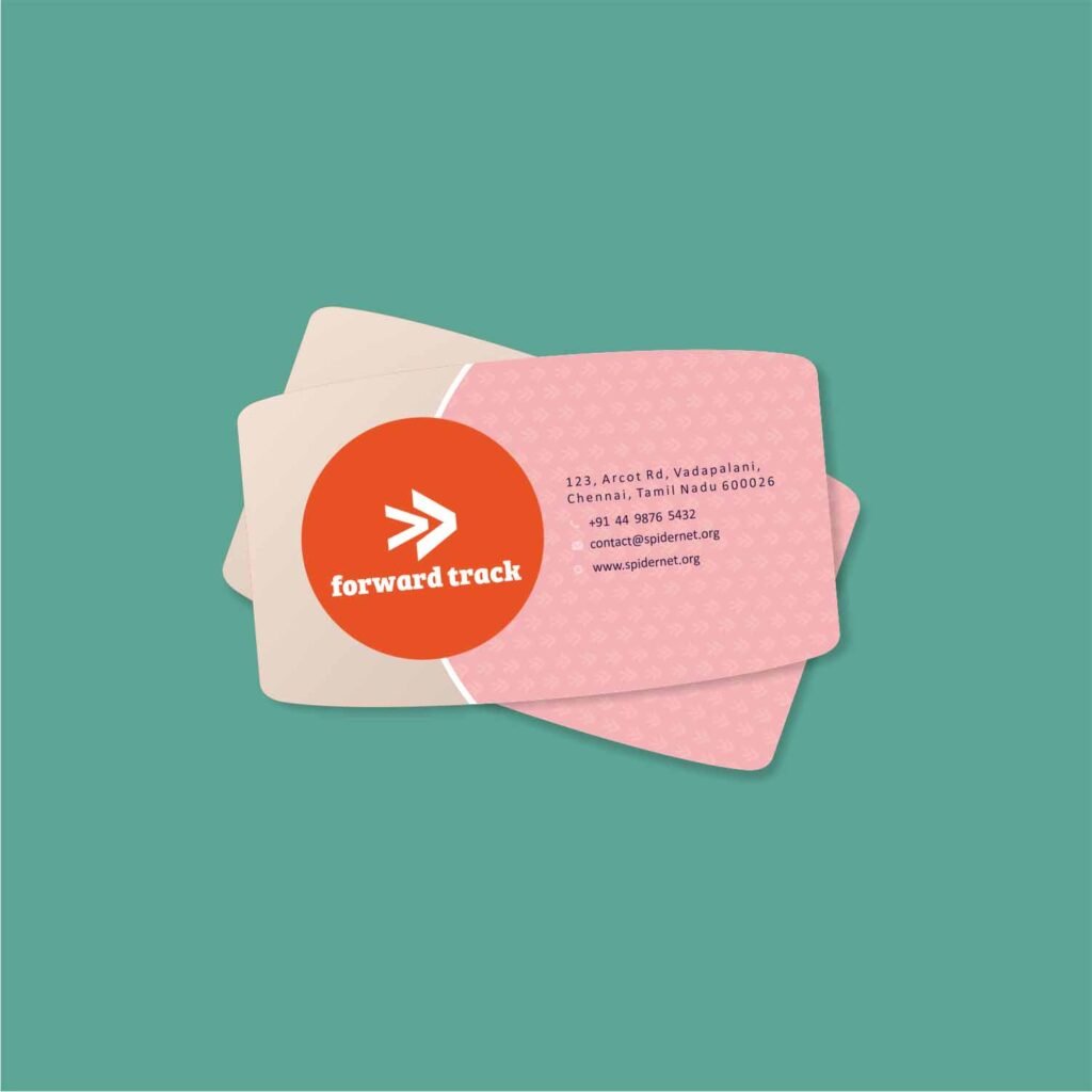 Corner Cut Business Card with Round Edges