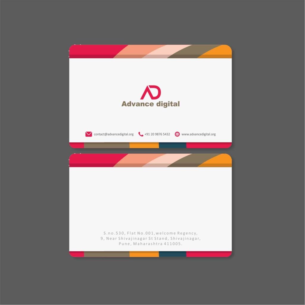 Double-Sided Corner Cut Visiting Cards