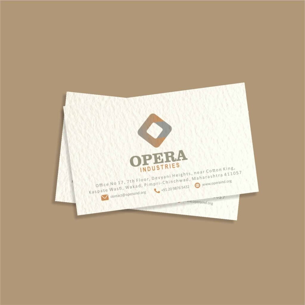 “Art Paper Textured Business Card | Visiting Card at Rs. 4/Piece in Pune | 9823355877