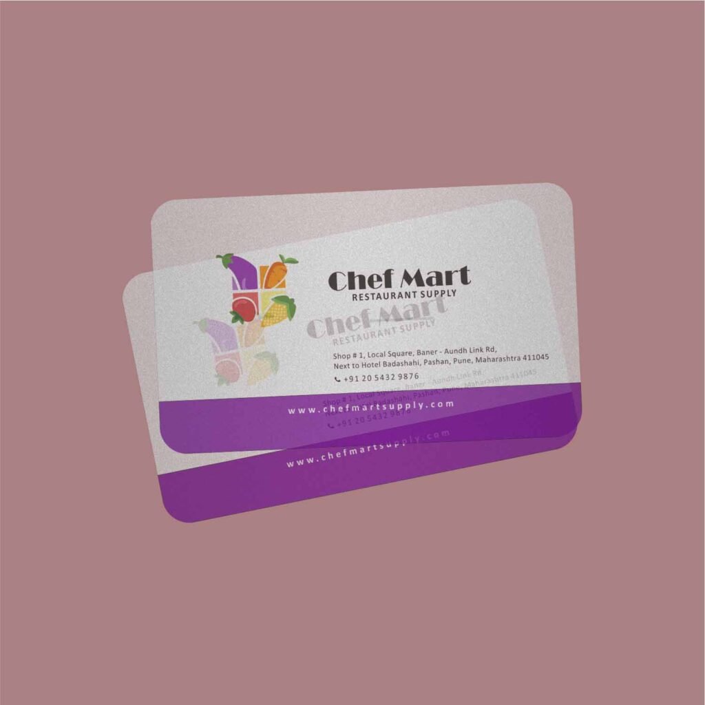 “Transparent Visiting / Business Cards | Print | Design”