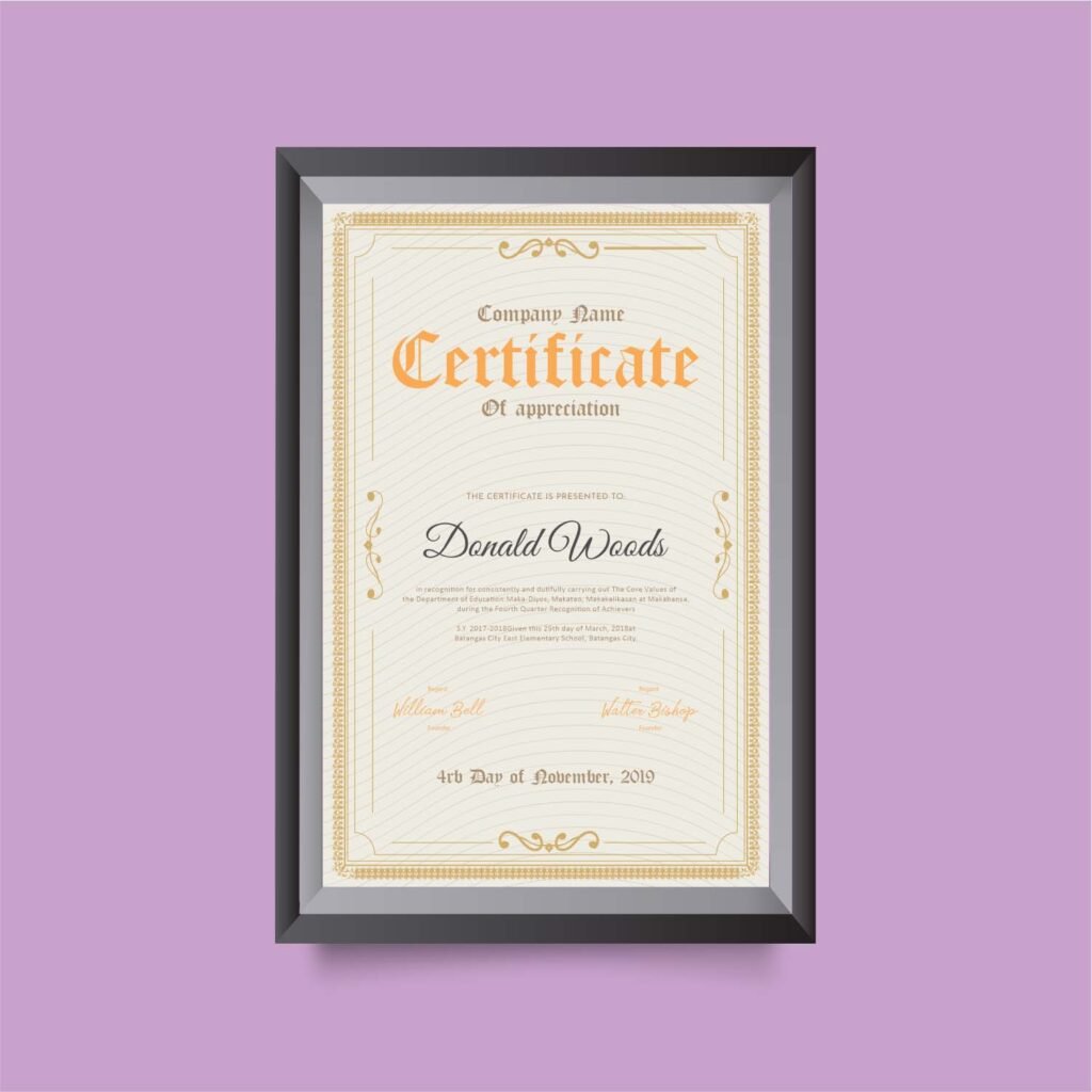 Certificate Printing Process - From Design to Delivery