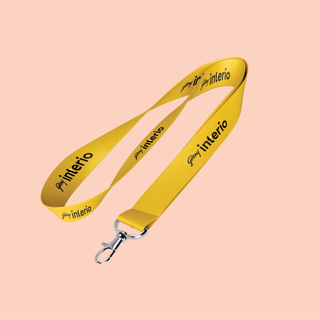 Nylon lanyards for corporate ID badges with retractable badge holder