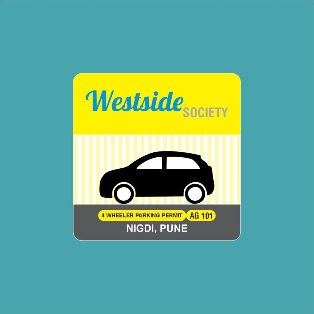 printing in pune | Vehicle Parking Sticker